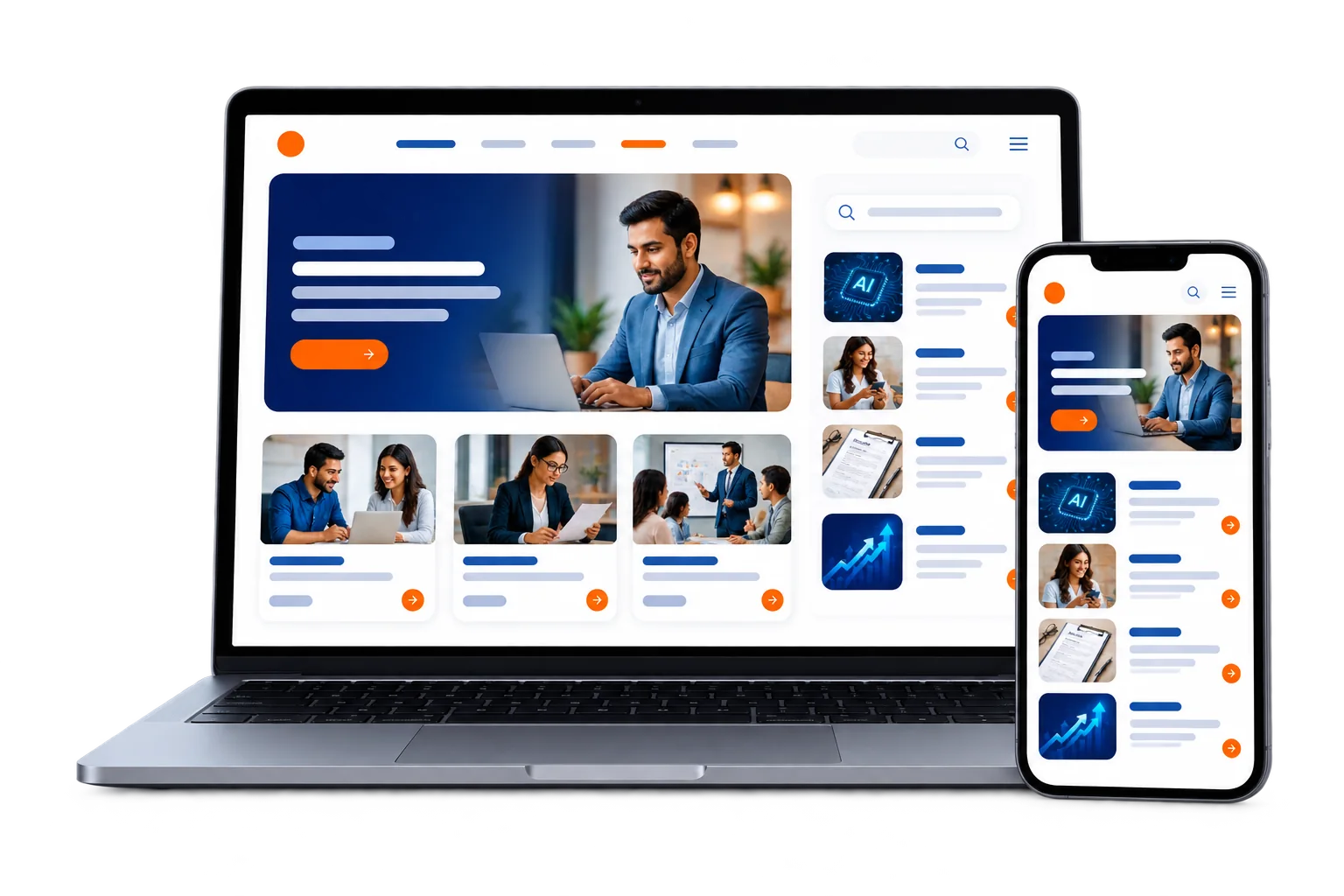 Pacific iConnect career blog available on laptop and mobile